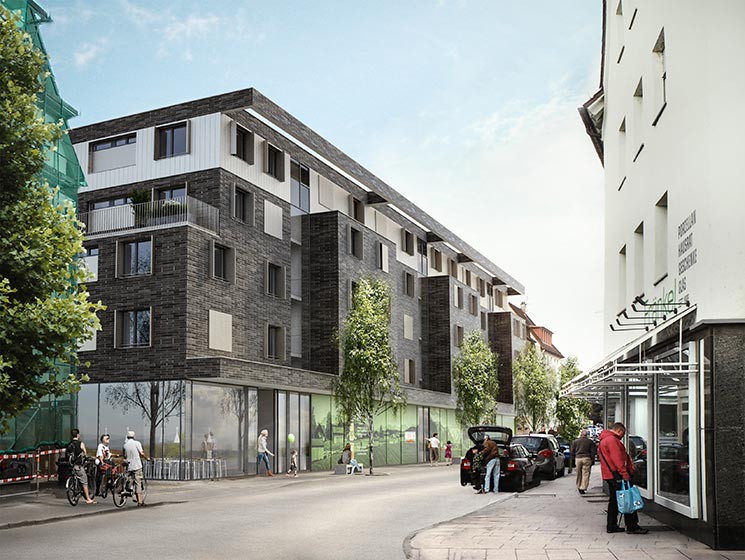Wohn- und Gewerbebebauung Allmandstrasse Friedrichshafen